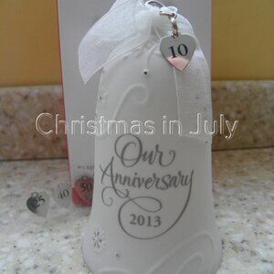 Hallmark 2013 Anniversary Celebration Bell Christmas Ornament